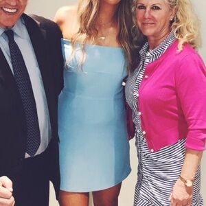 By the Way Blue Off the Shoulder Dress size S